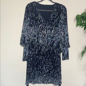 Esprit Stylish Blue Patterned Dress